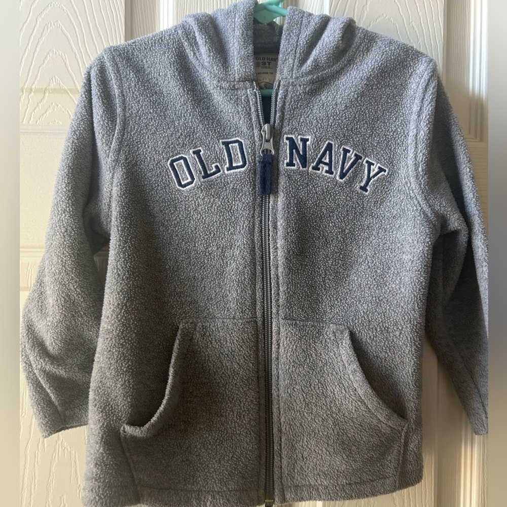 Old Navy Kids Gray Zip-Up Hoodie - Picture 1 of 4